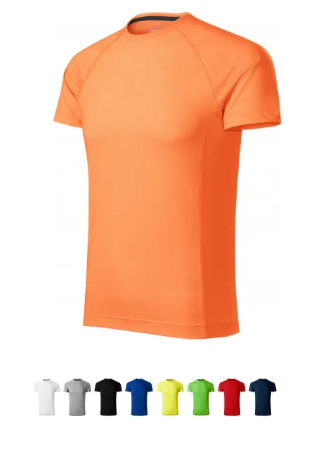 Sport-T-Shirt für Herren, Neon Mandarine