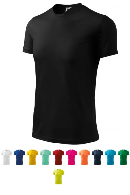 Sport-T-Shirt für Kinder, schwarz