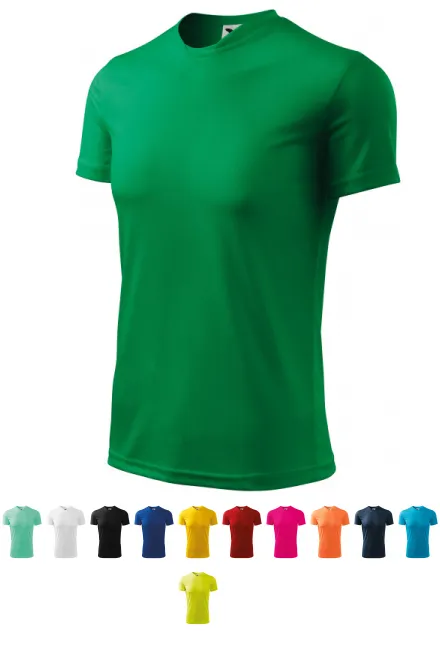 Sport-T-shirt voor kinderen, gras groen