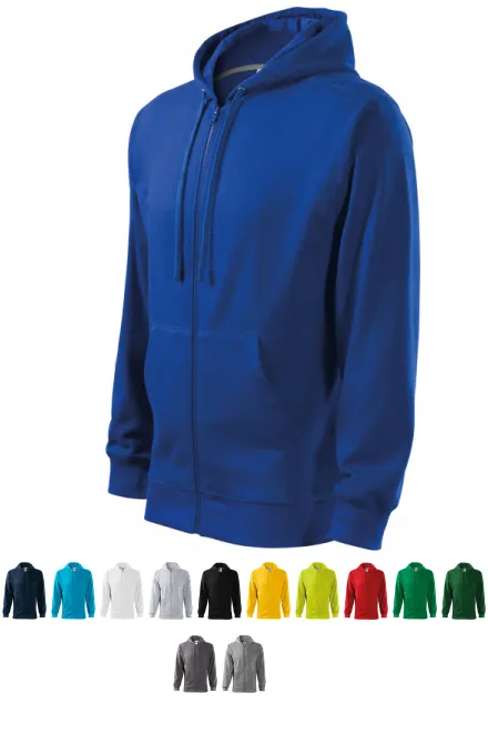 Sudadera de hombre con capucha, azul real