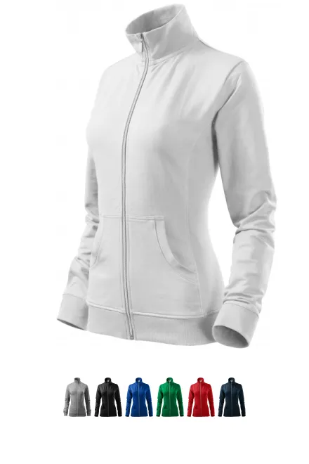Sudadera de mujer sin capucha, blanco