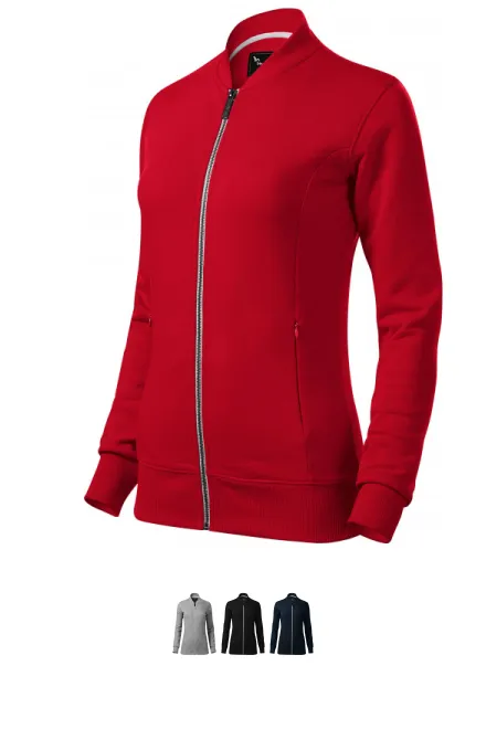 Sweat-shirt femme avec poches cachées, formula red