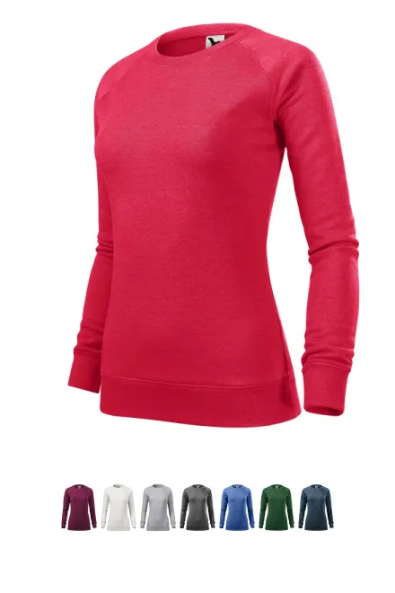 Sweat simple femme, marbre rouge