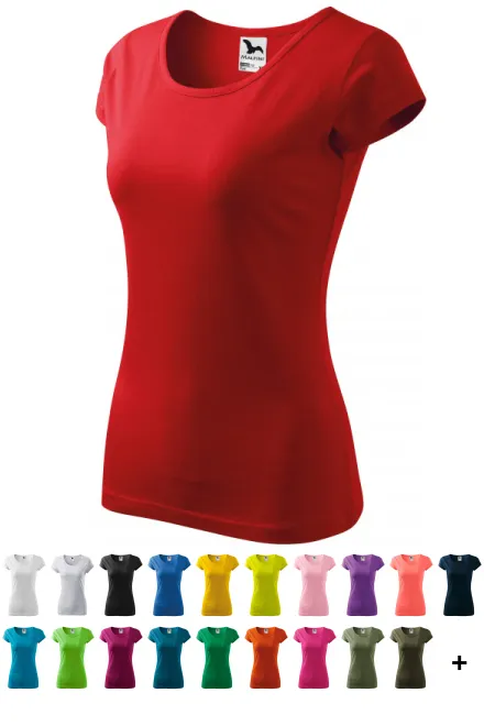 T-shirt da donna con maniche molto corte, rosso