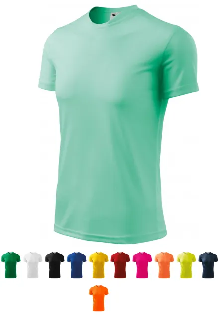 T-shirt de sport pour enfants, menthe