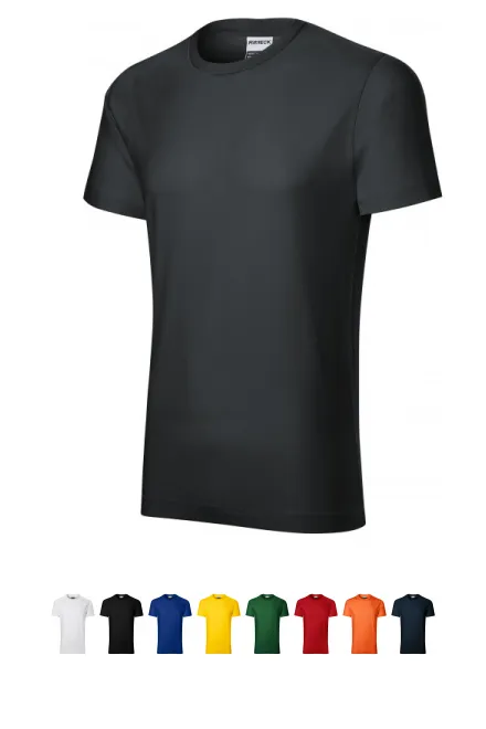 T-shirt durable pour hommes plus lourd, gris ébène
