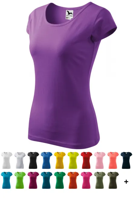 T-shirt femme à manches très courtes, violet
