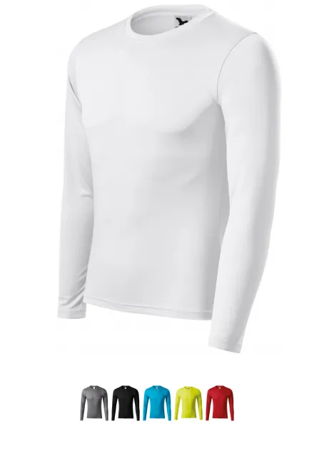T-Shirt für den Sport mit langen Ärmeln, weiß