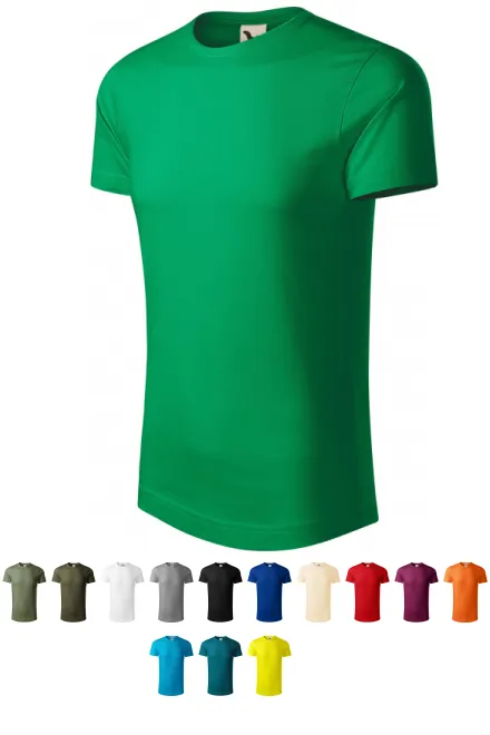T-shirt homme en coton bio, herbe verte