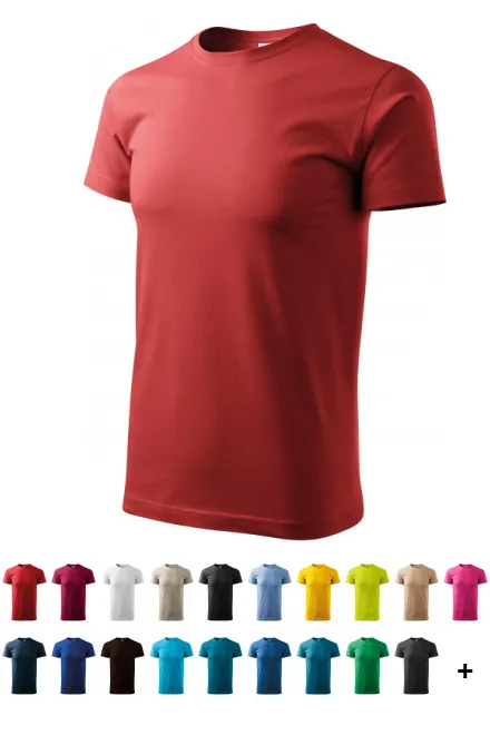 T-Shirt mit höherem Gewicht Unisex, burgund