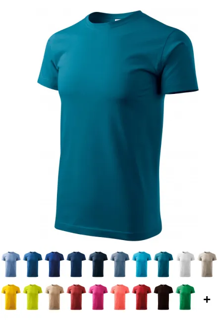 T-Shirt mit höherem Gewicht Unisex, petrol blue