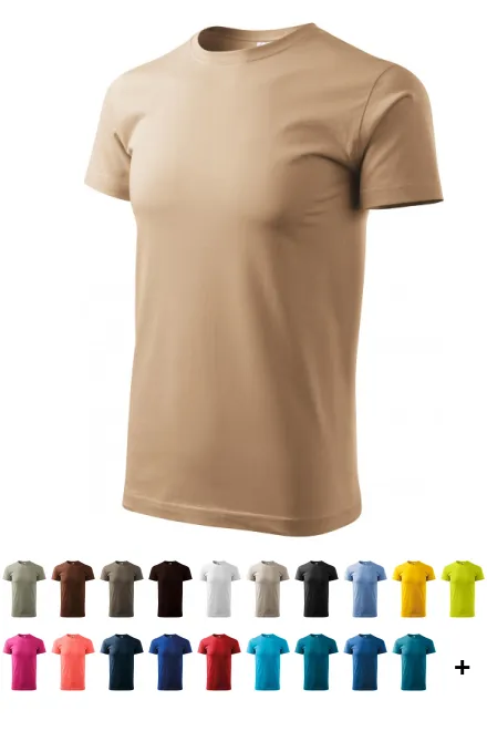 T-Shirt mit höherem Gewicht Unisex, sandig