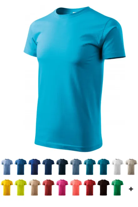 T-Shirt mit höherem Gewicht Unisex, türkis
