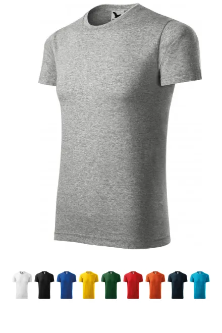 T-Shirt mit kurzen Ärmeln, dunkelgrauer Marmor
