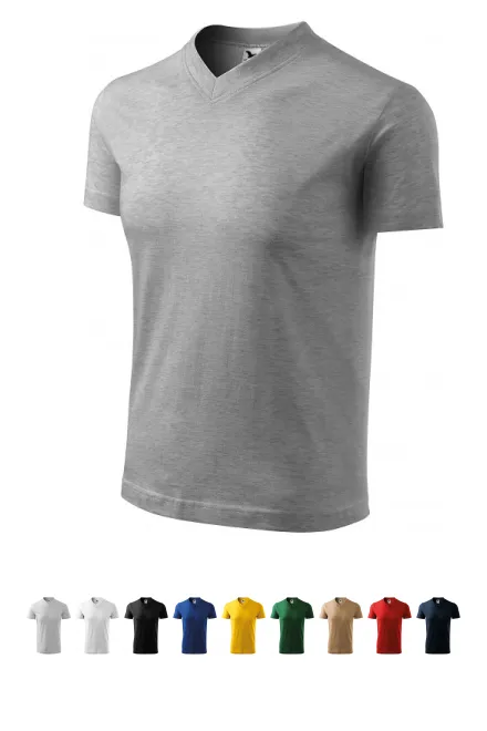 T-Shirt mit kurzen Ärmeln, mittleres Gewicht, dunkelgrauer Marmor