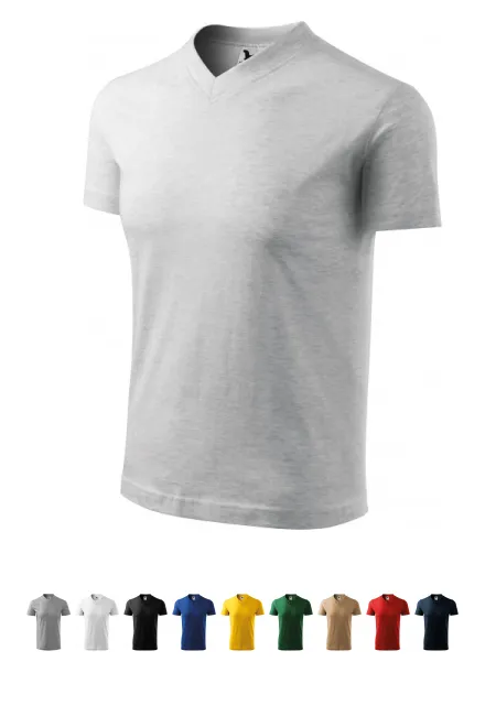 T-Shirt mit kurzen Ärmeln, mittleres Gewicht, hellgrauer Marmor