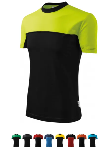T-Shirt mit zwei Farben, lindgrün