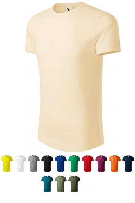 T-shirt van biologisch katoen voor heren, amandel