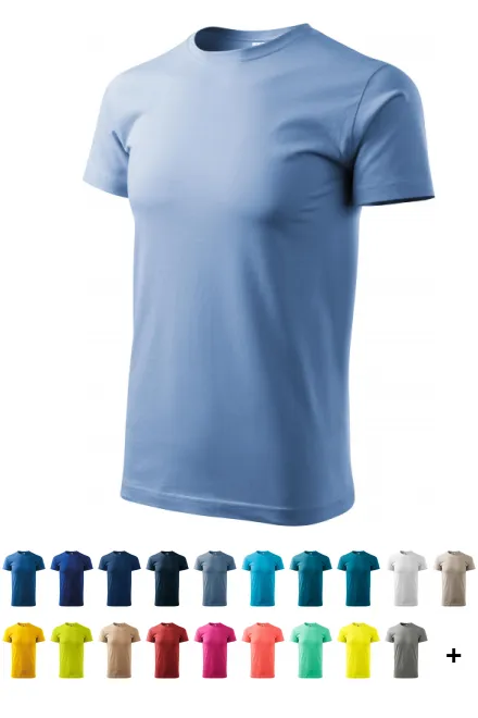 Tričko vyššej gramáže unisex, nebeská modrá