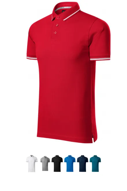 Tricou bărbătesc cu detalii contrastante, formula red