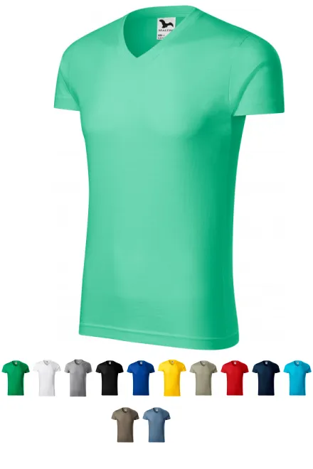 Tricou de bărbați strâns, mentă