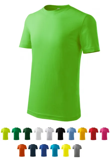 Tricou ușor pentru copii, măr verde