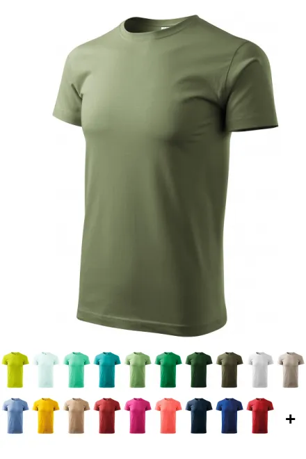 Uniseks majica z večjo težo, khaki
