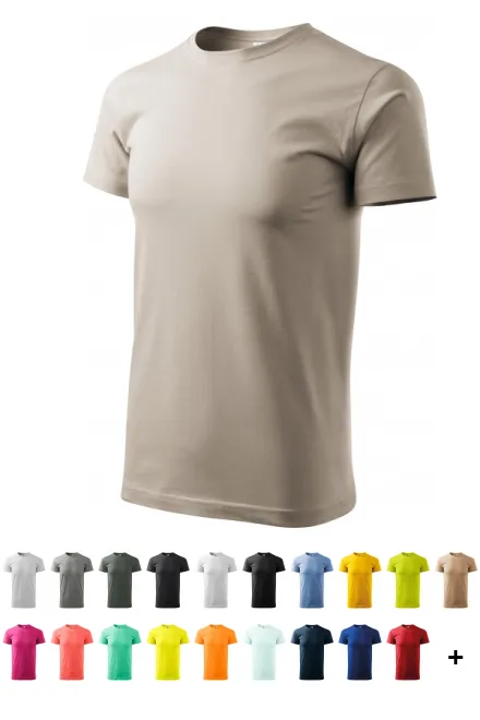 Uniseks T-shirt met een hoger gewicht, ijsgrijs