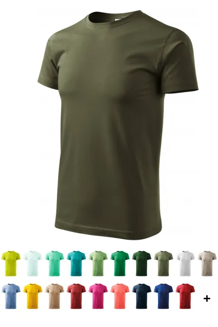 Uniseks T-shirt met een hoger gewicht, military