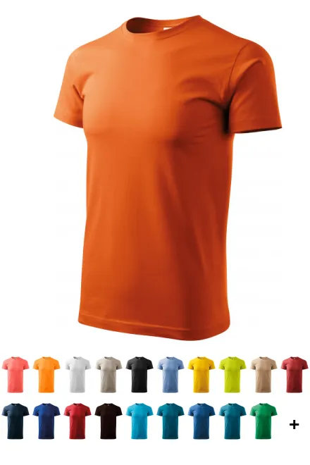 Uniseks T-shirt met een hoger gewicht, oranje