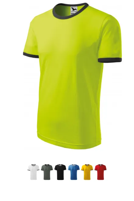 Unisex kontrast T-Shirt, lindgrün