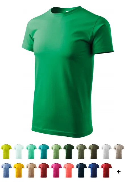 Unisex nagyobb súlyú póló, zöld fű