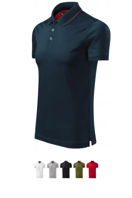 Vīriešu elegants merserizēts polo krekls, tumši zils