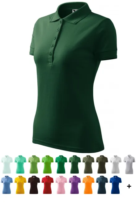 Ženska elegantna polo majica, tamnozelene boje