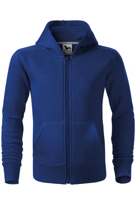 Kinder Sweatshirt mit Kapuze - königsblau, 158 cm / 12 Jahre