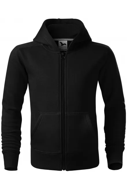 Kinder Sweatshirt mit Kapuze - schwarz, 158 cm / 12 Jahre