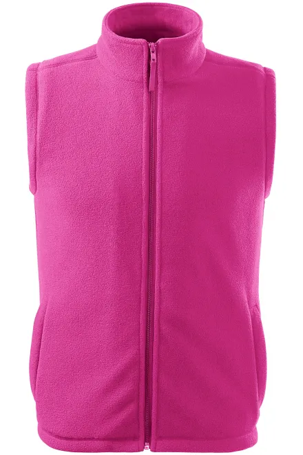 Klassische Fleeceweste - fuchsia red, XS