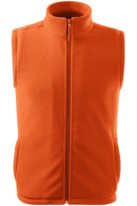Klassische Fleeceweste - orange, XS