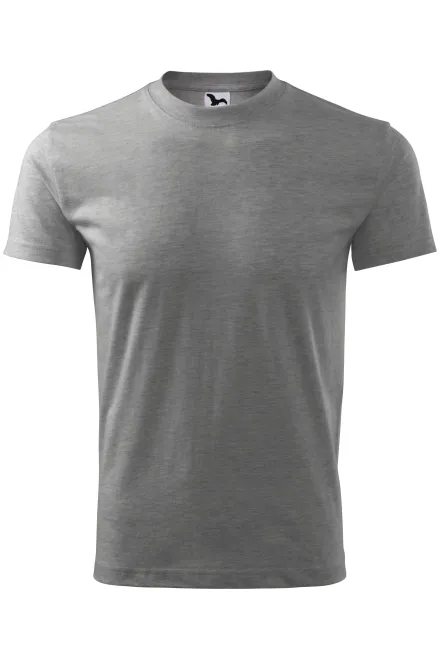 Klassisches T-Shirt - dunkelgrauer Marmor, S