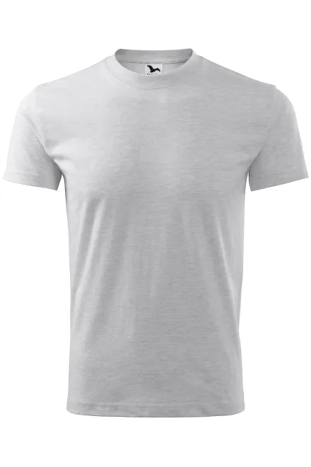 Klassisches T-Shirt - hellgrauer Marmor, S