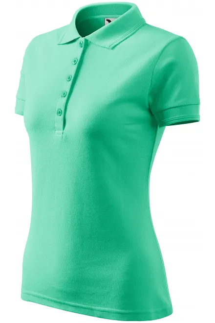 Ladies elegant polo shirt, mint