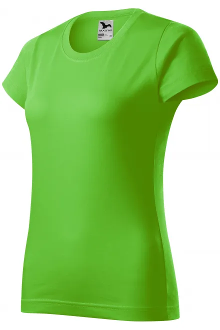 Ladies simple T-shirt, apple green
