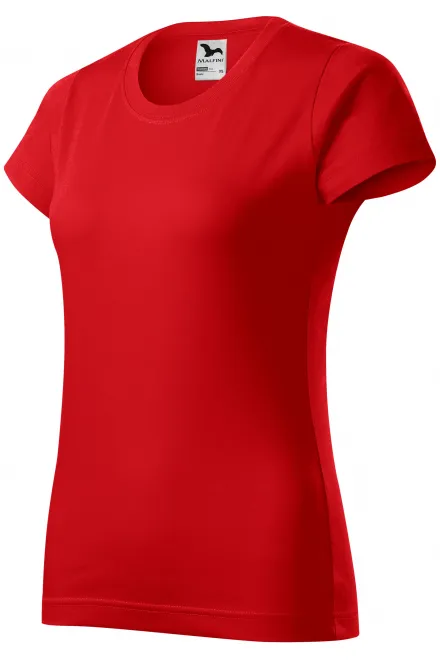 Ladies simple T-shirt, red