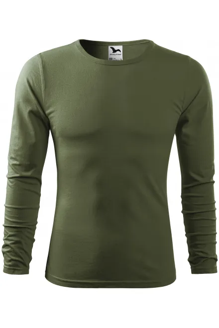 Langärmliges T-Shirt für Männer - khaki, S