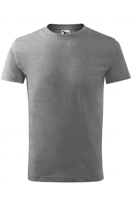 Leichtes Kinder T-Shirt - dunkelgrauer Marmor, 110 cm / 4 Jahre