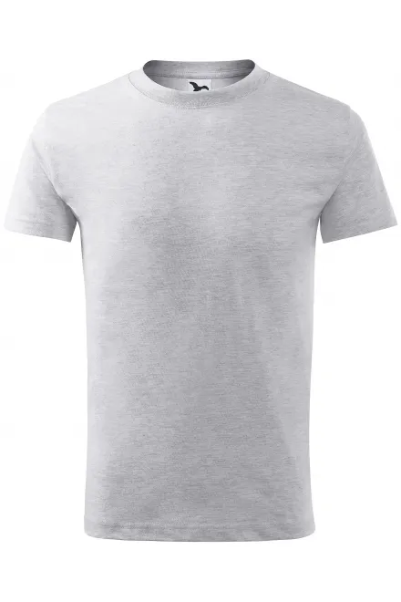 Leichtes Kinder T-Shirt - hellgrauer Marmor, 110 cm / 4 Jahre