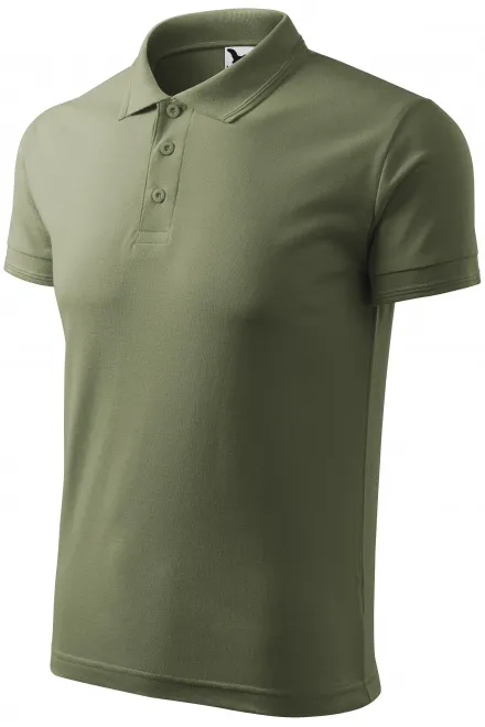Los poloshirt voor heren, khaki