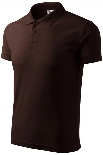 Los poloshirt voor heren, koffie
