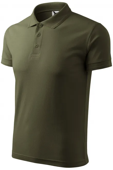 Los poloshirt voor heren, military
