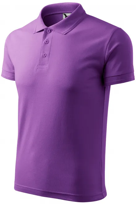 Los poloshirt voor heren, purper